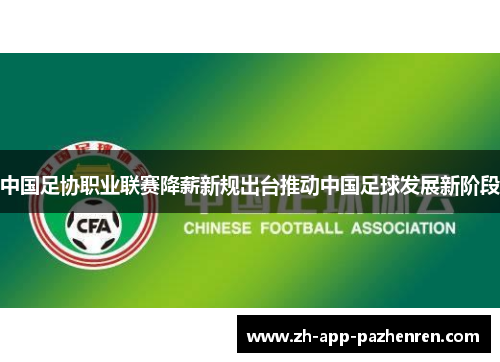 中国足协职业联赛降薪新规出台推动中国足球发展新阶段 中国足协职业联赛降薪新规出台推动中国足球发展新阶段